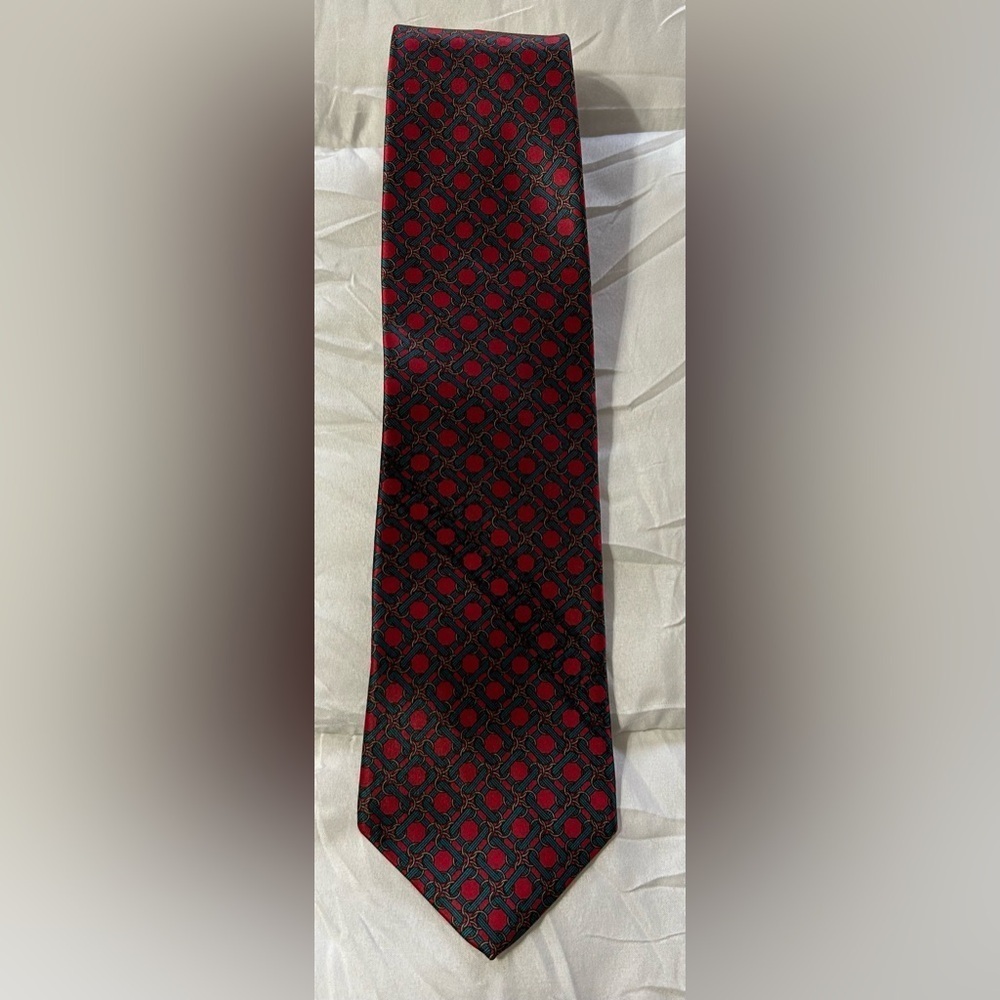 Karl Lagerfeld Silk Tie Geometric Print